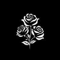 rosas - minimalista y plano logo - vector ilustración