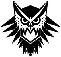 Owl, Minimalist and Simple Silhouette - Vector illustration