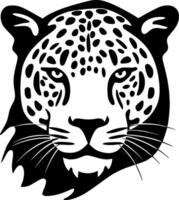 leopardo, minimalista y sencillo silueta - vector ilustración