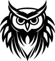 Owl, Minimalist and Simple Silhouette - Vector illustration