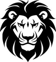 Lion, Black and White Vector illustration