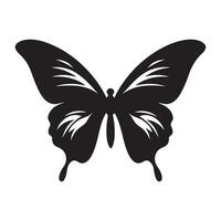 Butterfly black Silhouette vector