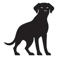 cooper dog black Silhouette vector