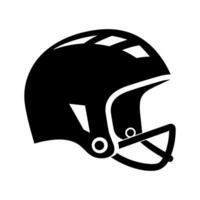 Hockey helmet silhouette vector. vector