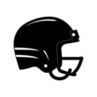 Hockey helmet silhouette vector. vector