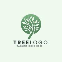 Tree Icon Logo Design, Nature trees vector illustration logo design.