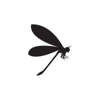 Dragonfly logo icon symbol vector design template illustration.