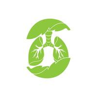 Lungs logo icon symbol vector template illustration design.