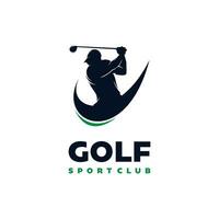 plantilla de diseño de logotipo de deporte de golf vector