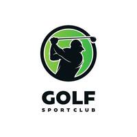 plantilla de diseño de logotipo de deporte de golf vector