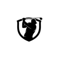 plantilla de diseño de logotipo de deporte de golf vector