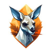 Kangaroo Artistic Style Painting Drawing Illustration No Background Perfect for Print on Demand Merchandise AI Generative png