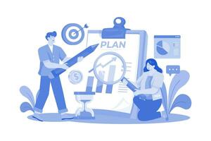 Business Team Doing Business Planning vector