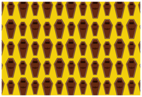 Halloween - Coffin Pattern Background png