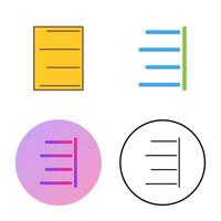 Unique Right Align Vector Icon