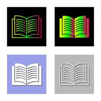 Unique Textbook Vector Icon