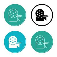 Unique Video Reel Vector Icon