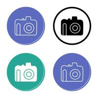 Unique DSLR Camera Vector Icon