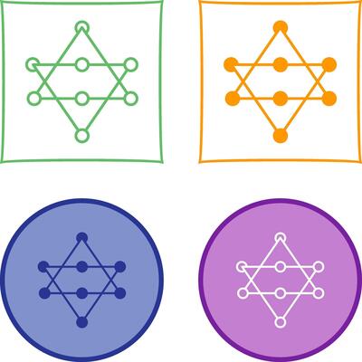 Unique Networks Vector Icon