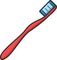 Toothbrush icon on white background. Vector illustration in flat style.