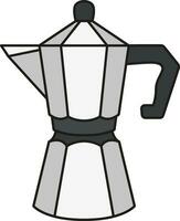 moka pot illustration vector