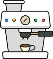 café fabricante máquina ilustración vector