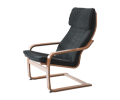Modern Armchair Sofa on Isolated Transparent Background, png