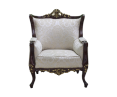 Modern Armchair on Isolated Transparent Background, png