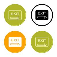 Unique Exit Vector Icon