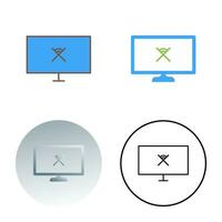 Unique Disconnected Network Vector Icon