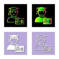 Unique Receiving Degree Vector Icon