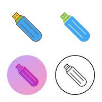 Unique USB Drive Vector Icon