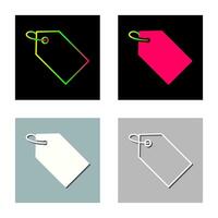 Unique Tag Vector Icon