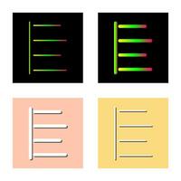 Unique Left Align Vector Icon