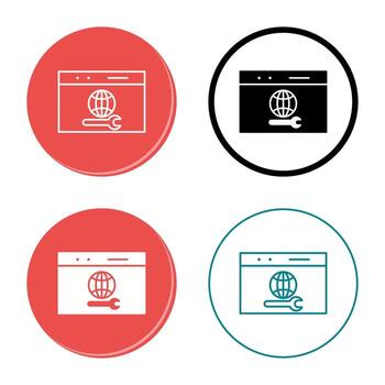 Unique Web Support Vector Icon
