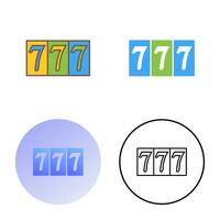 Triple Sevens Vector Icon