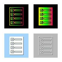 Filling Ballot Paper Vector Icon