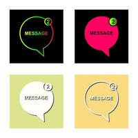 Message Bubbles Vector Icon