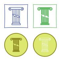 Broken Pillar Vector Icon