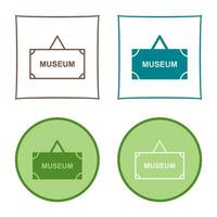 Museum Tag Vector Icon