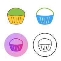 Chocolate Muffin Vector Icon