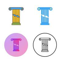 Broken Pillar Vector Icon
