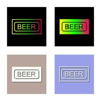 Beer Sign Vector Icon