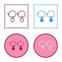 Earrings Vector Icon