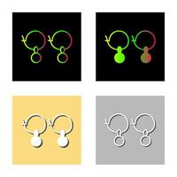 Earrings Vector Icon