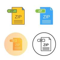 ZIP Vector Icon