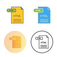 icono de vector html