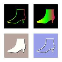 botas con tacones vector icono