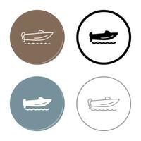 Speed Boat Vector Icon