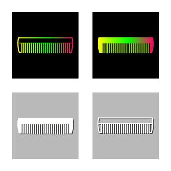 icono de vector de peine